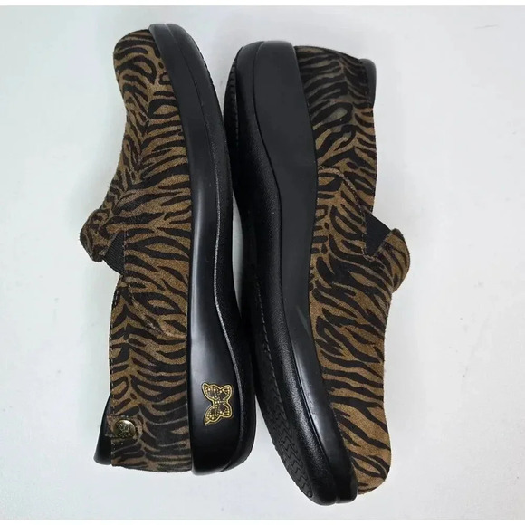 Alegria Keli Pro Roar Tiger Stripe CLOG Suede Leather Comfort Clog KEL-402 Sz 39 - Picture 6 of 12